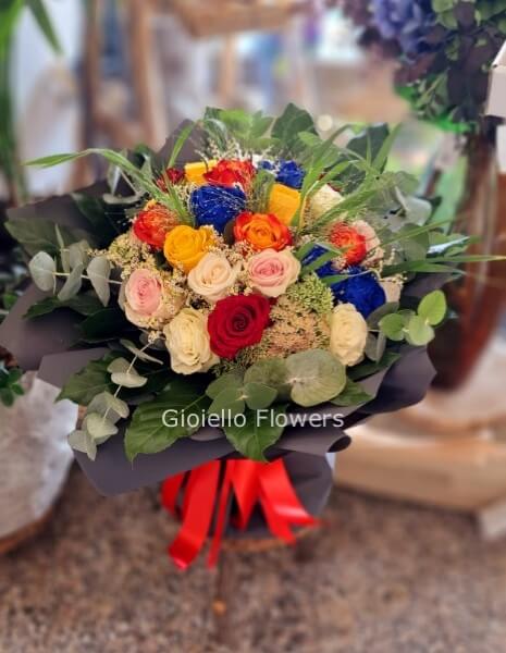 Bouquet di rose assortite
