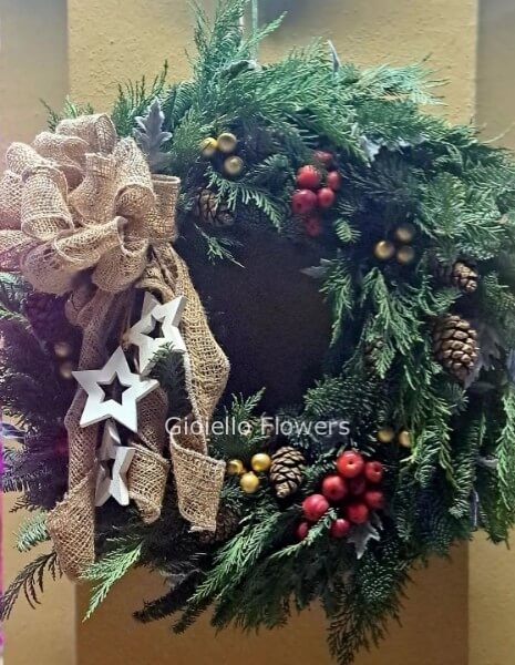 Coroncina natalizia naturale