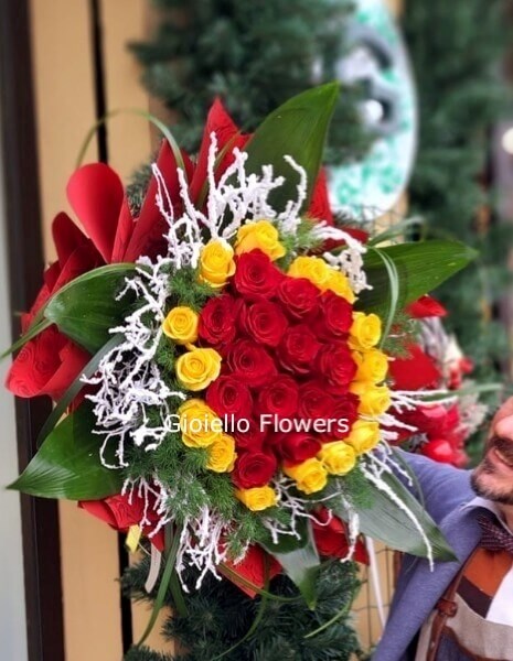 Bouquet di rose gialle