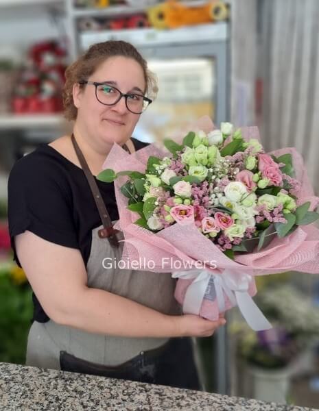 Bouquet toni del rosa