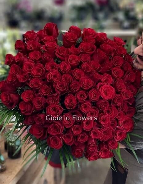Rose rosse SENZA CONFEZIONE per numero di steli 50 cm