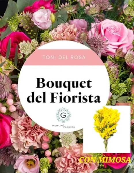 bouquet del fiorista con mimosa