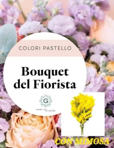 bouquet del fiorista con mimosa