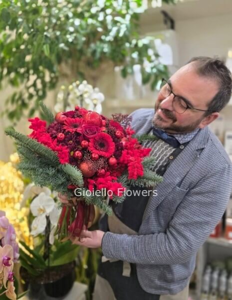 Bouquet Gioiello special red Christmas