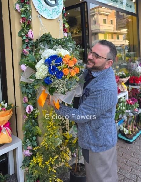 Bouquet Filigrana d&acute;Arancio e Cobalto
