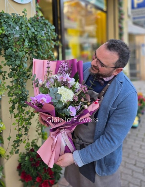 Bouquet tonalità del lilla