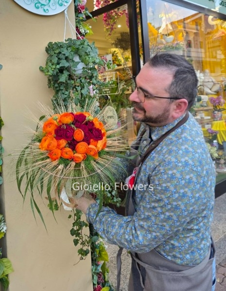 Bouquet Saturno toni del bianco