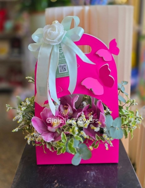 Borsetta farfalle orchidea (fucsia)